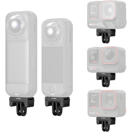 SmallRig 6303 - zestaw, 2x adapter/mocowanie szybkozłączkowe do Insta360 X5 / X4 Air / Ace Pro 2 / Ace - przykład użycia